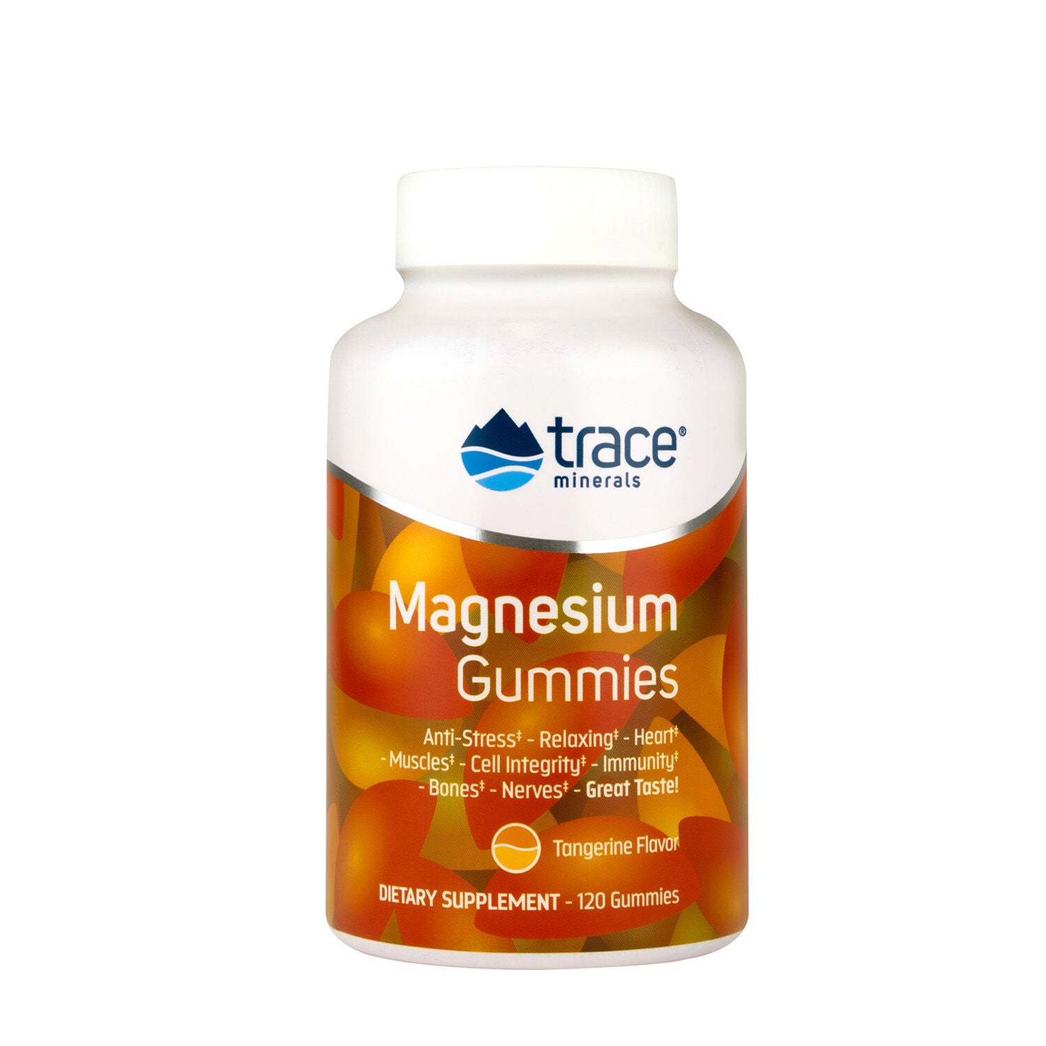 Trace Minerals Magnesium Gummies in Tangerine Flavor